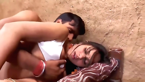 Bhabhi gets horny on her couch and she's horny for a hardcore fuck