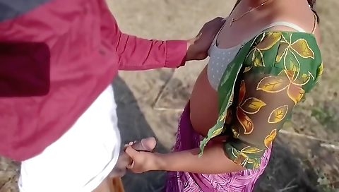 Brunette Indian gets fucked in the jungle outdoors